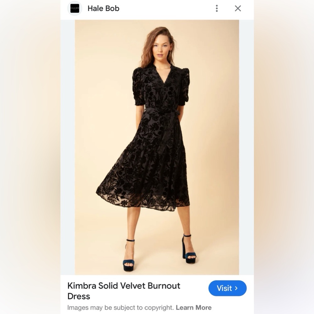 Hale Bob Kimbra Midi Burnout Velvet Dress - when every detail matters!
